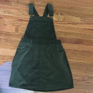 Corduroy Green Overalls